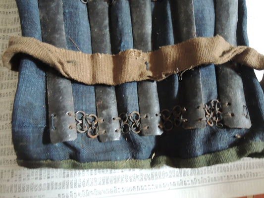 Antique Edo period Sino Suneate leggings Yoroi Samurai