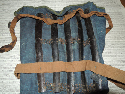 Antique Edo period Sino Suneate leggings Yoroi Samurai