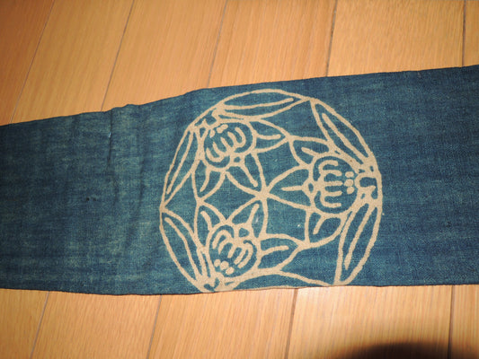 Antique Cotton Sayabukuro Cloth katana Case Japan Samurai katana Edo period