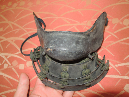 Antique Edo period Menpo Mask Sarubou Yoroi Samurai