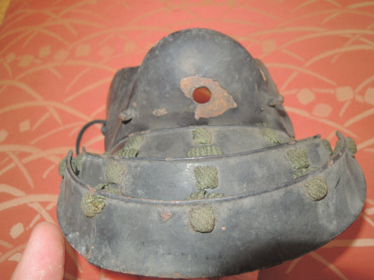 Antique Edo period Menpo Mask Sarubou Yoroi Samurai