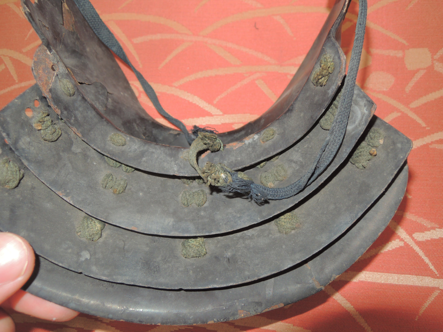 Antique Edo period Menpo Mask Sarubou Yoroi Samurai