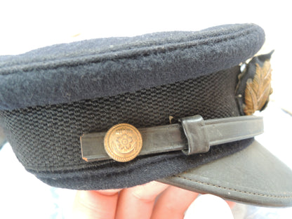 WW2 Original japanese Navy Officer Cap Hat with case